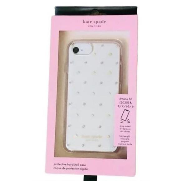 New Kate Spade iPhone Clear Sparkle Case - Picture 1 of 3